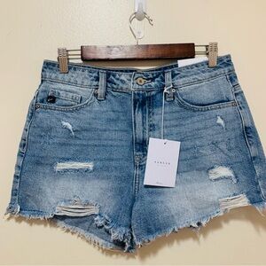 KanCan Light Blue Distressed Jean Shorts Estilo style size medium